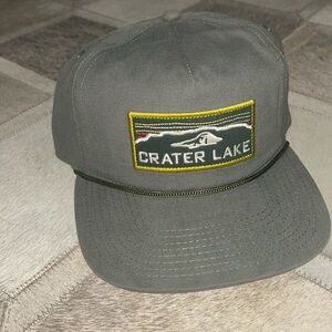 Vintage crater lake Colorado flatbrim